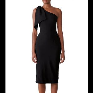 Dress The Population Tiffany Sheath black midi dress